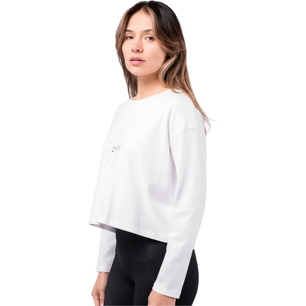 Zhik Mujer Camiseta De Algodón Con Logotipo TEE-0741-W-WHT - White